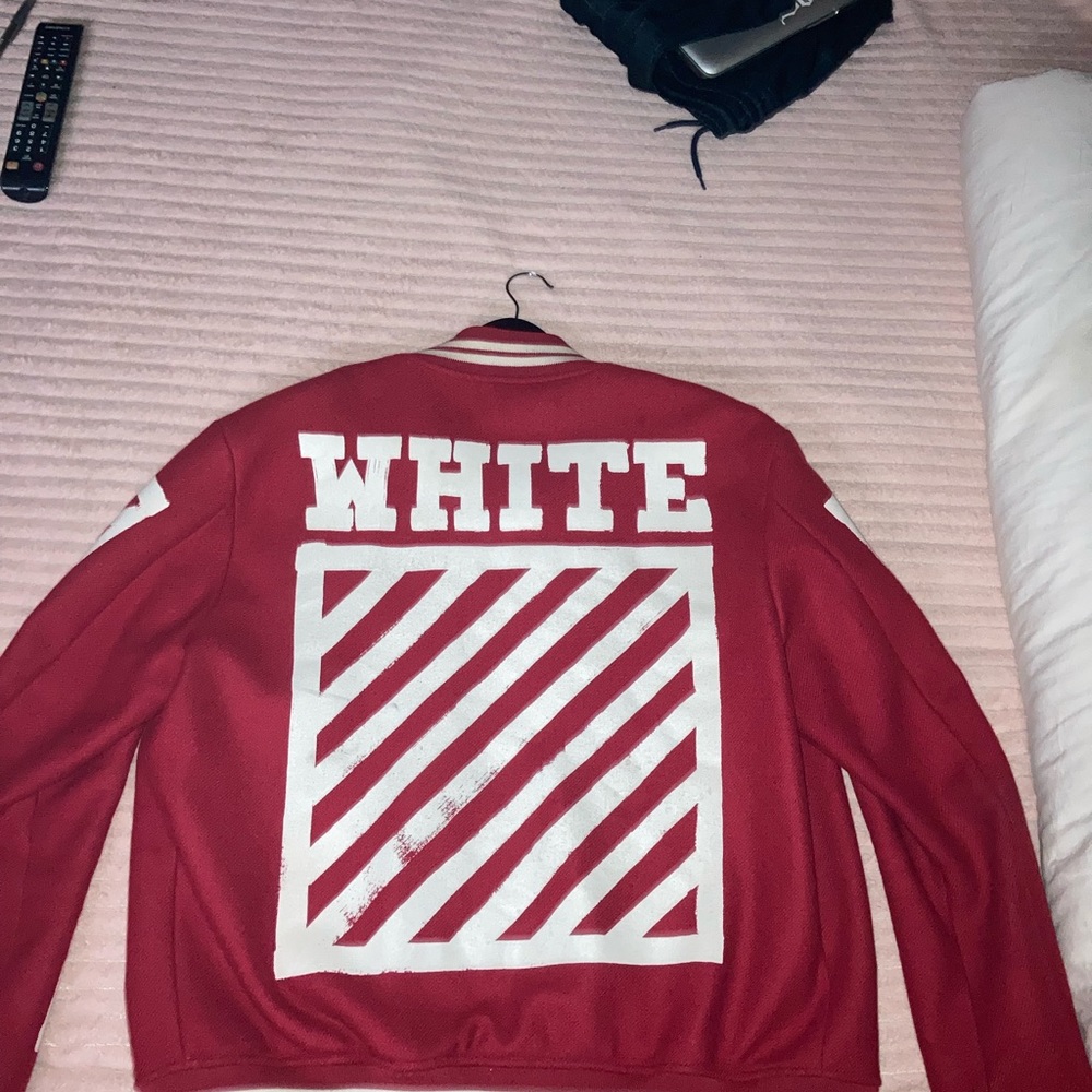 Red and white off white varsity used great condition